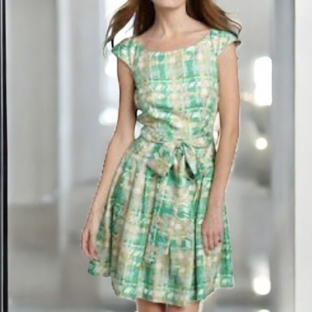 Kate Spade New York SILK RETRO
Plaid Fit & Flare Dress 60s Style Size
4